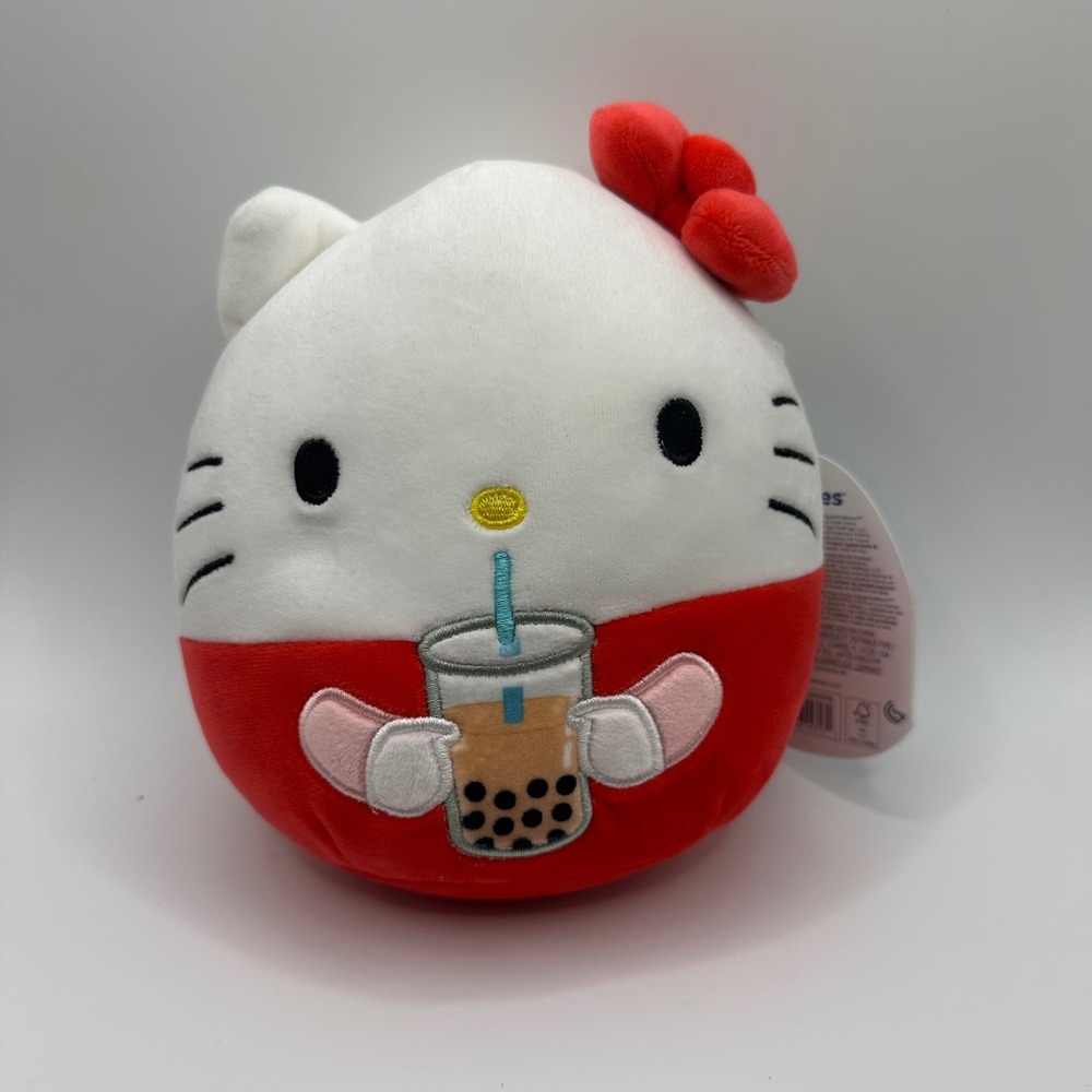 Squishmallows Hello Kitty Bubble Tea Plush Toy New With Tags small
